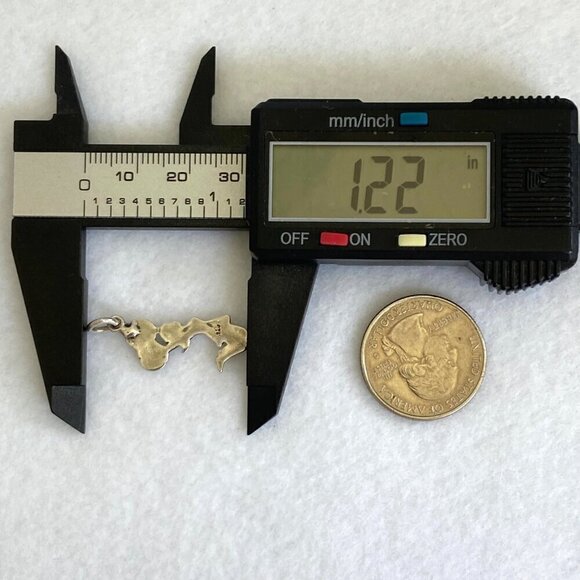 Sterling Silver 925 1.33" Jumping Cheerleader Cheer Cheerleading Pendant Charm - Picture 11 of 15